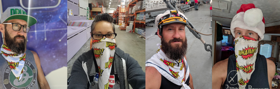 Whammy bandana in use