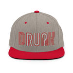 DRUNK RU? two tone snapback hat