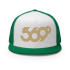 369 Degrees Trucker Hat - Green (Gold) Dress edition